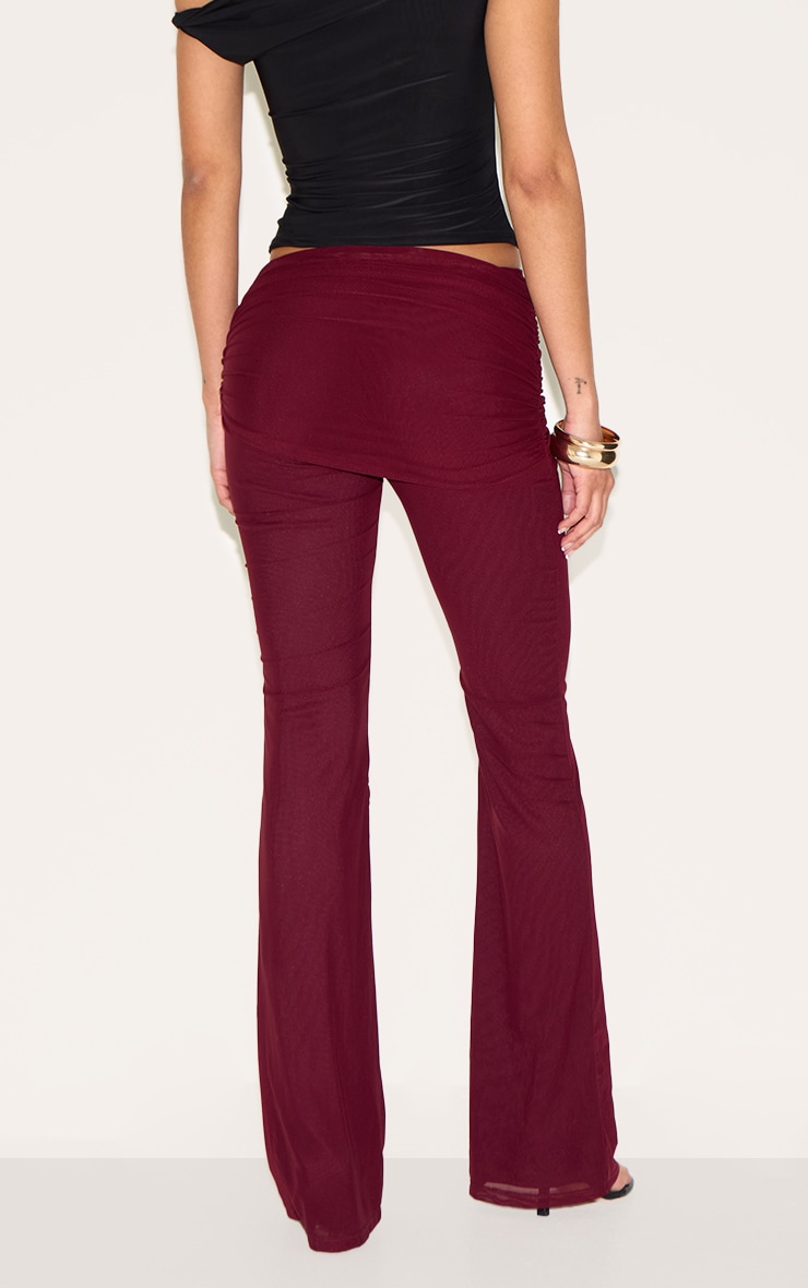 Wine Mesh Foldover Flares image 3