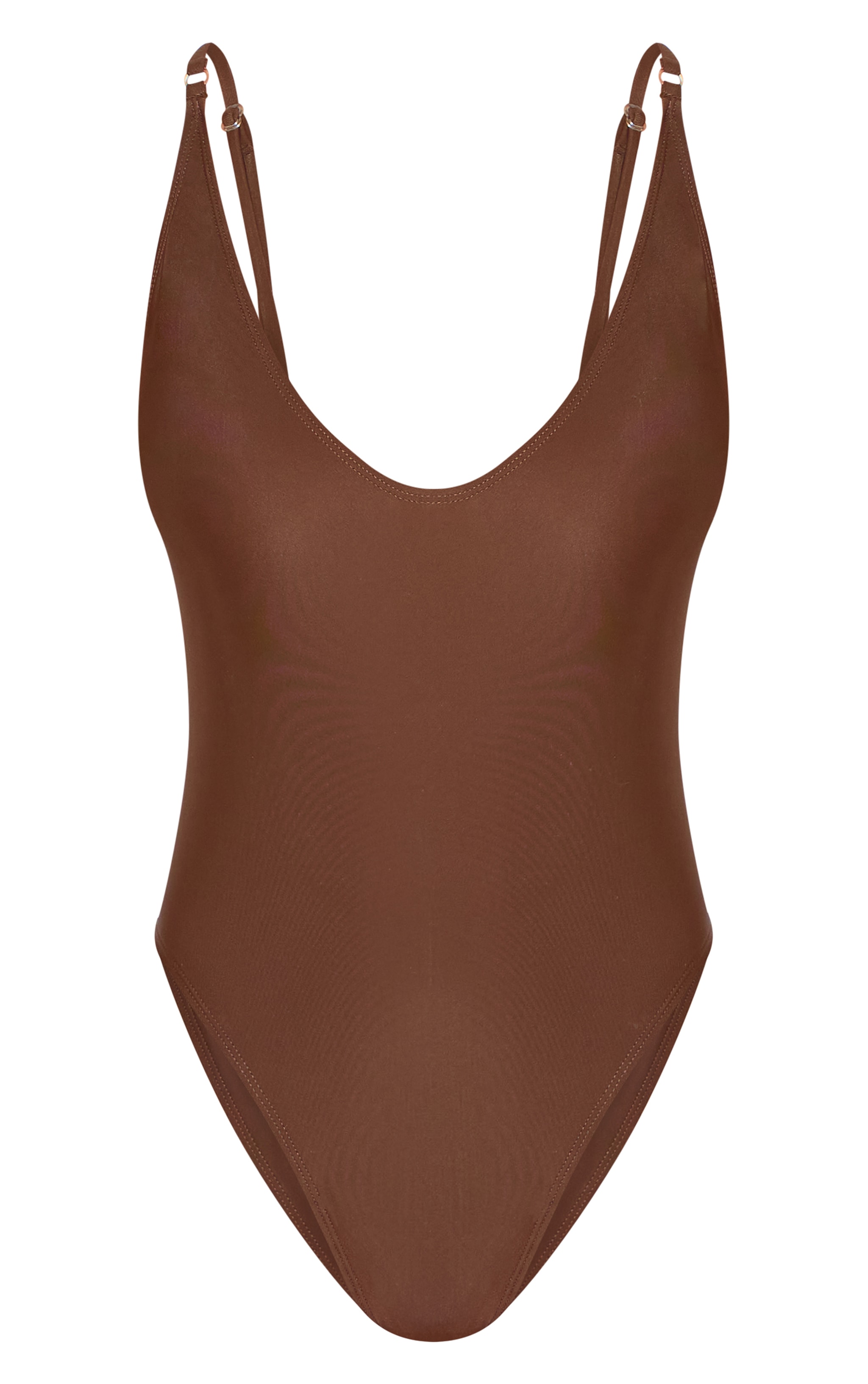 Chocolate Low Scoop Basic Swimsuit image 5