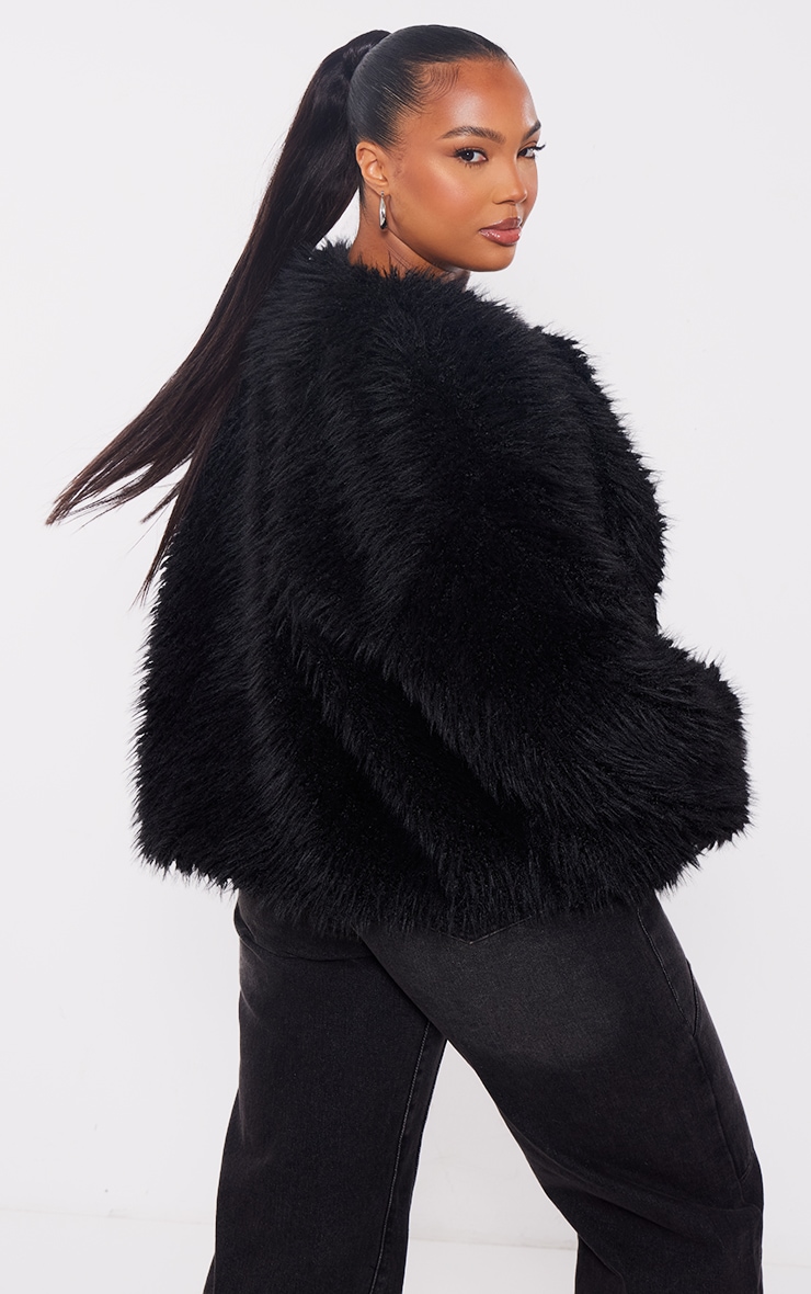 Colorful Boho Furry Faux Fur Coat Plus Size Women Fur Coats Autumn Winter Faux Fur Shaggy Jacket Fourrure Bontjas