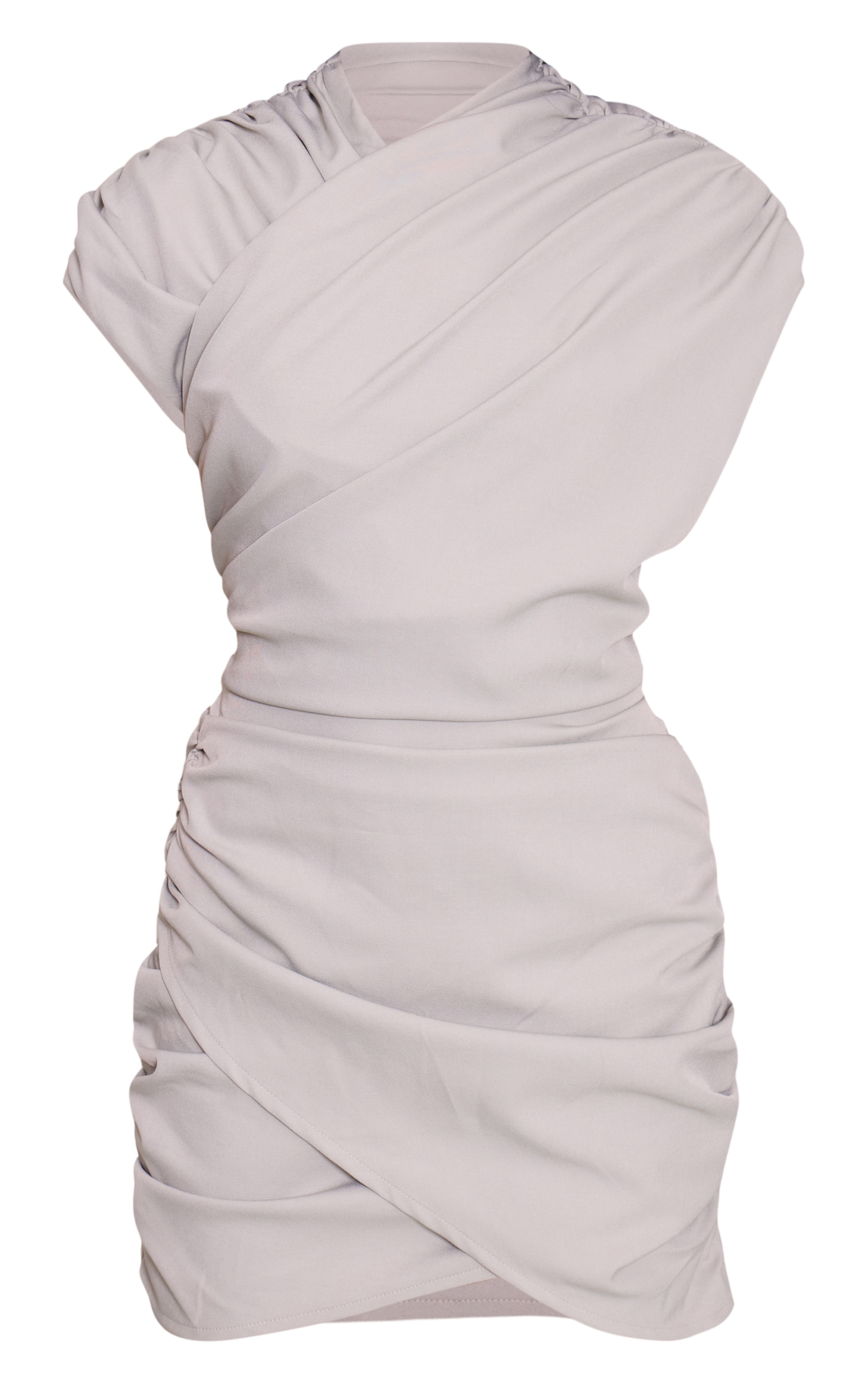 Mint Green Crossover Bodycon Dress image 5