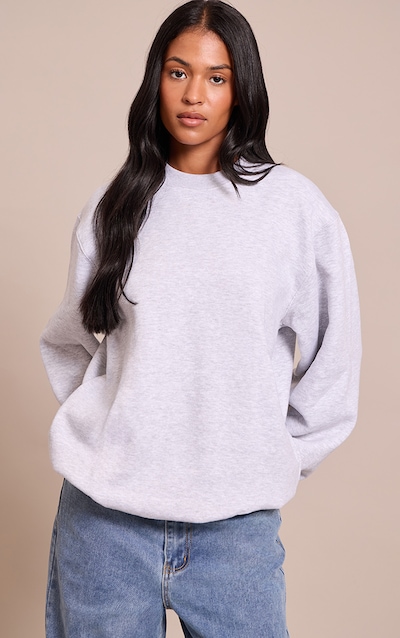 Tall Sweat oversize gris cendré à col ras