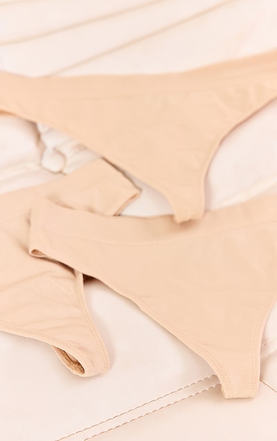 Lot de 3 strings nude sans coutures