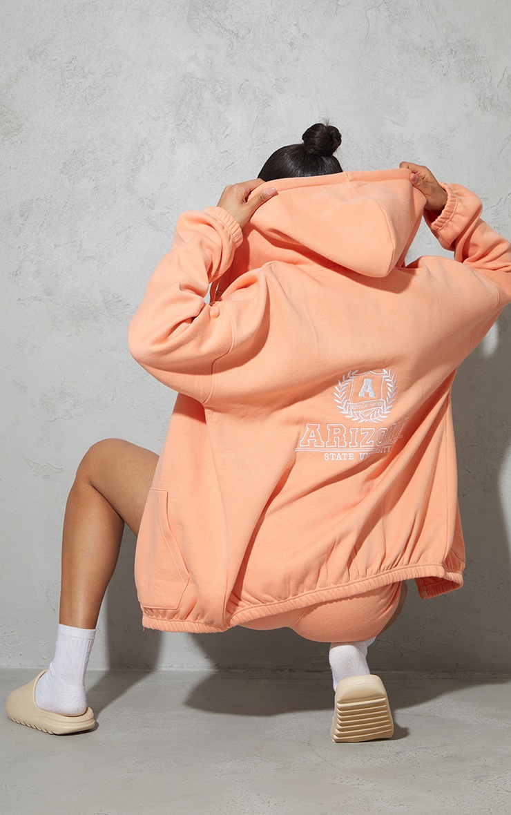 Coral oversized hoodie clearance