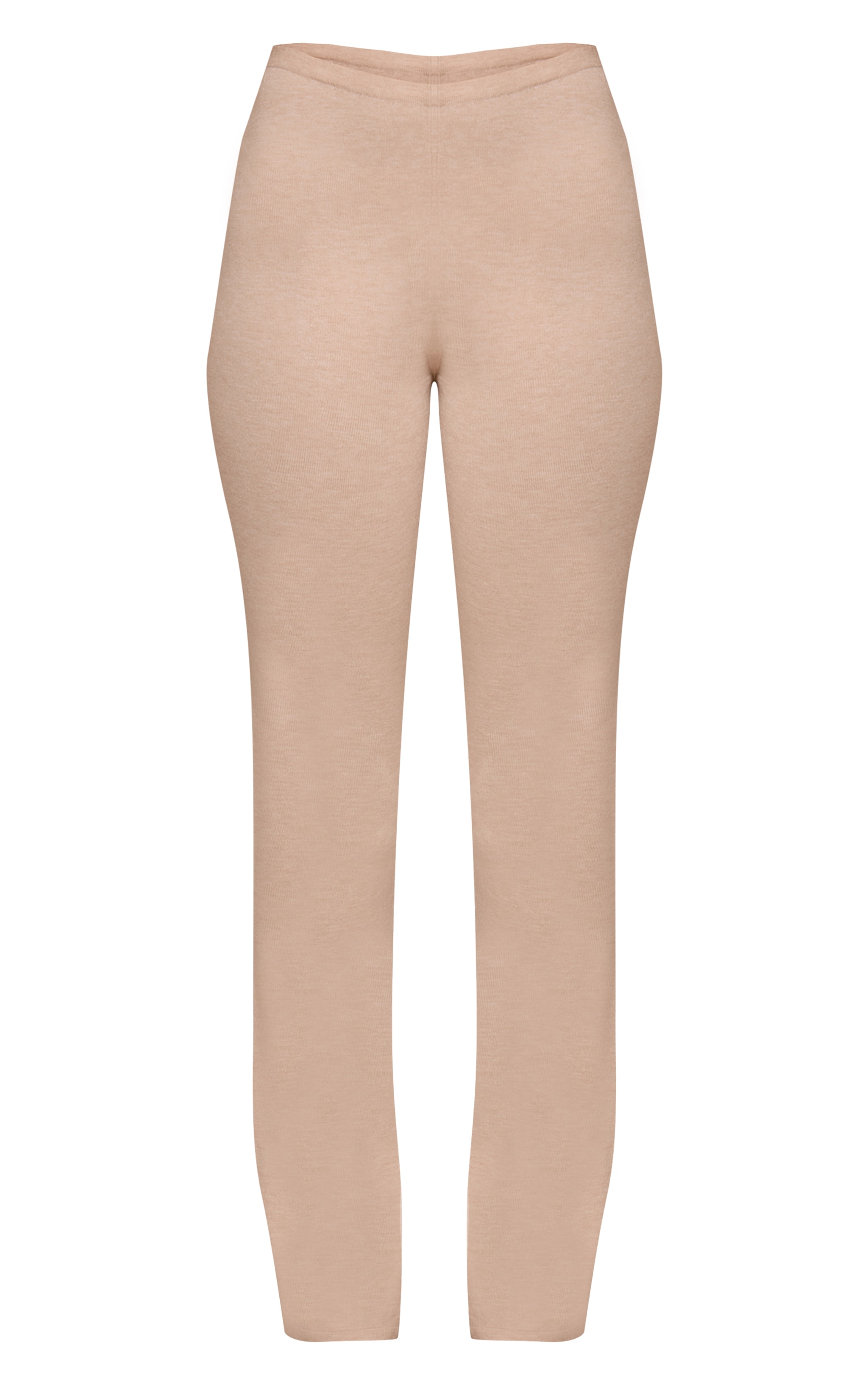 Tall Oatmeal Fine Knit Flared Legging image 5