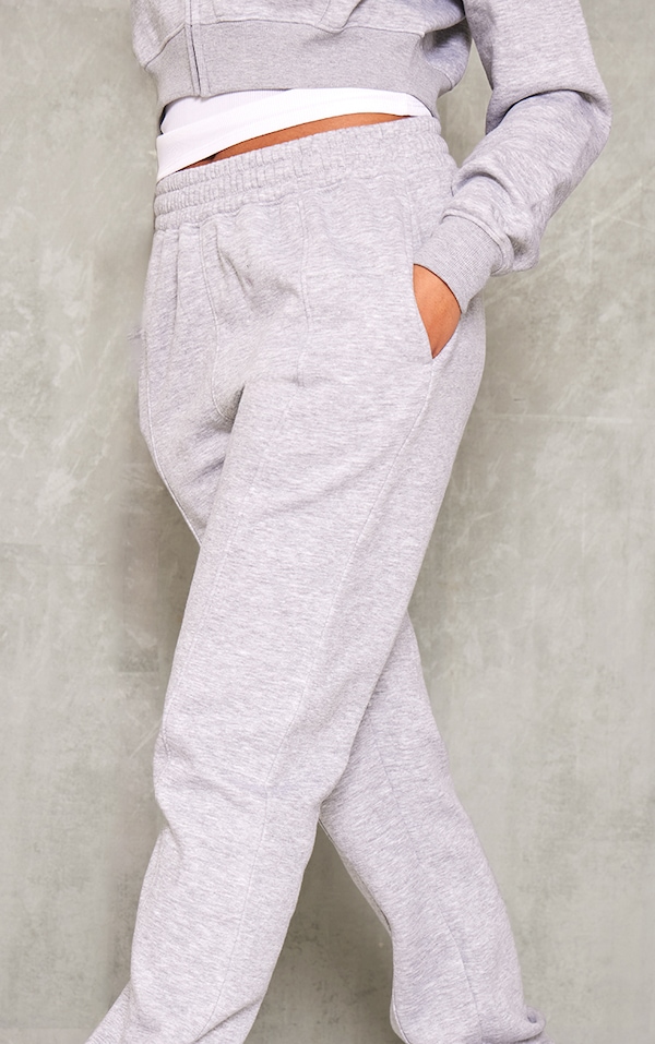 Tall Grey Marl Cuffed Sweatpants Tall PrettyLittleThing USA