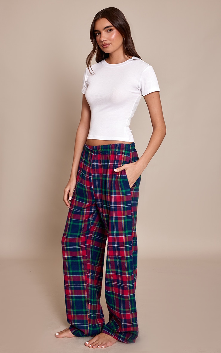 Red Gingham Slouchy PJ Bottoms image 2