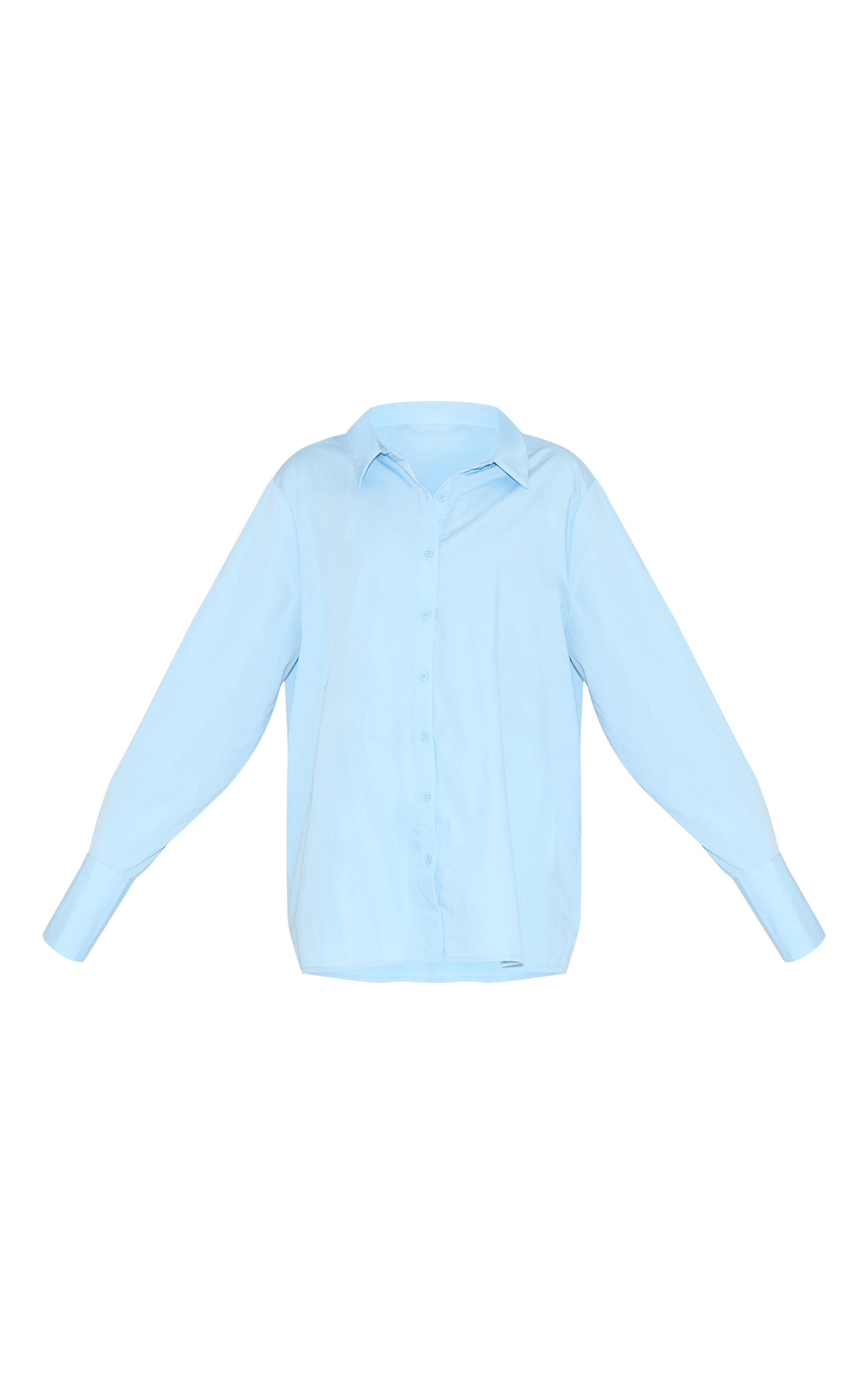 Chemise oversize bleu pâle à manchettes image 5