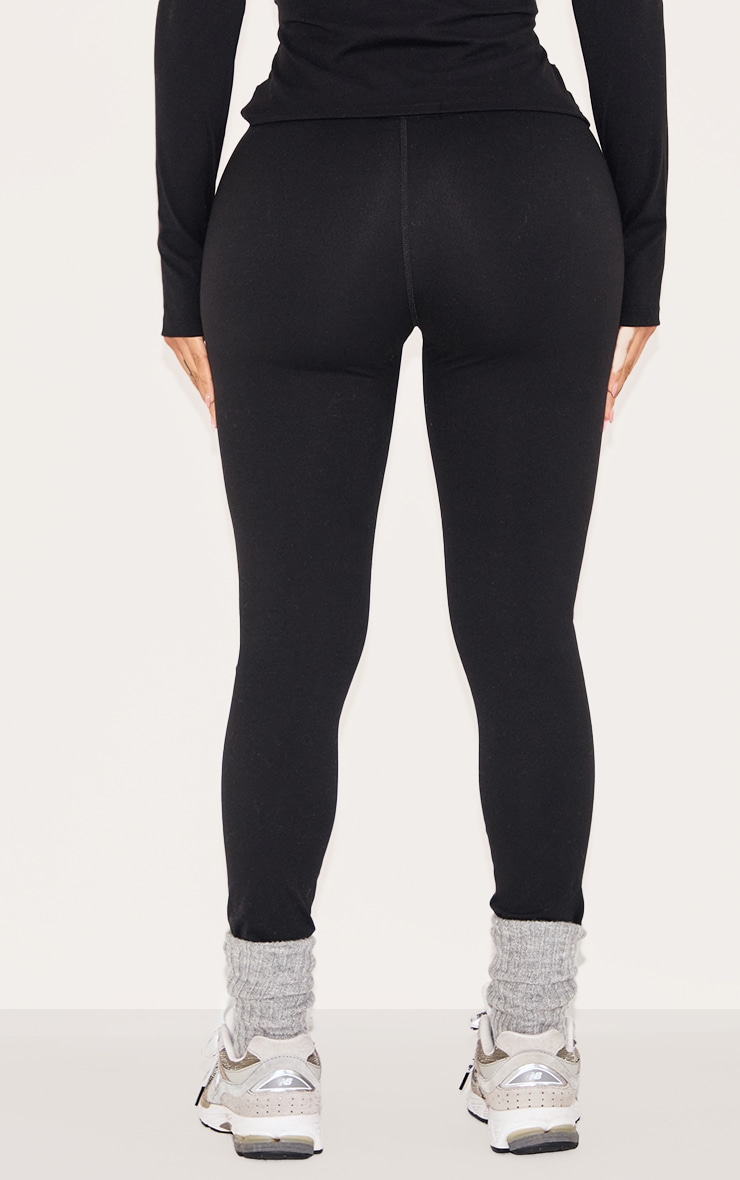 Shape Black Active Ruched High Waisted Leggings image 3