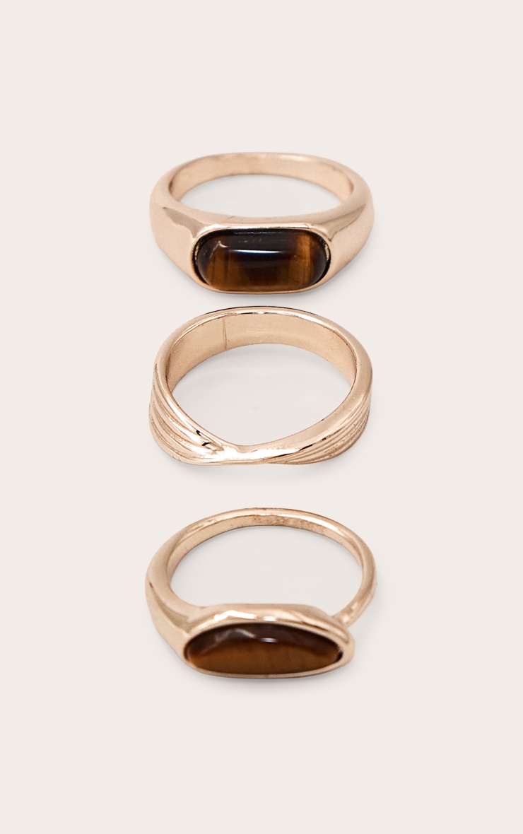 Gold Tiger Eye Ring Multi Pack image 3