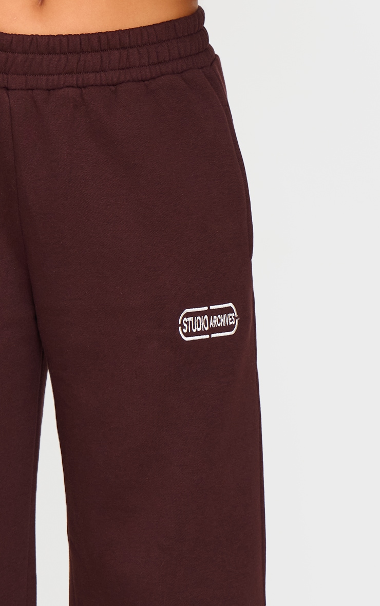 Chocolate Studio Archives Embroidered Wide Leg Sweatpants image 4