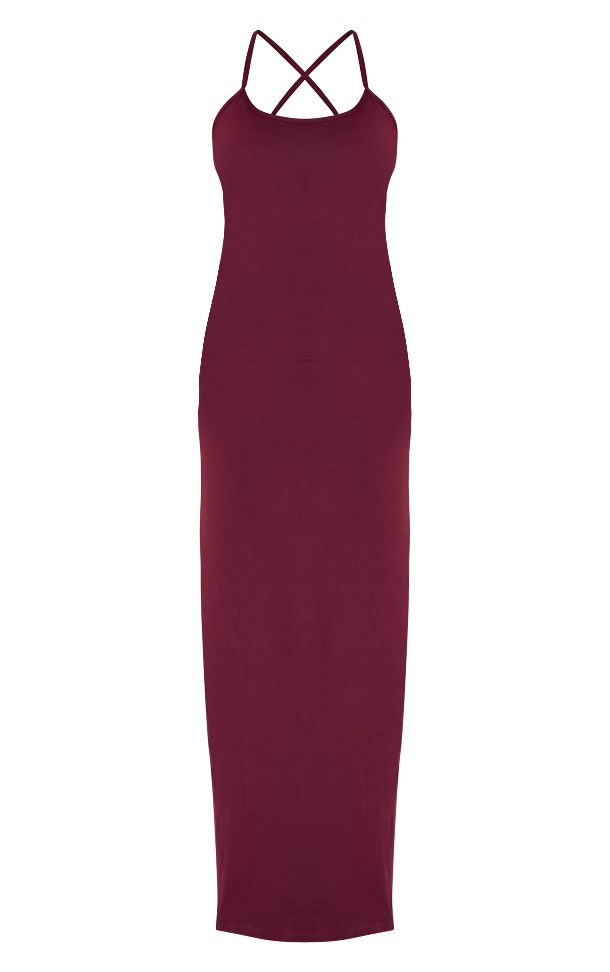 Shape WINE Built In Shapewear Sculpt Strappy Maxi Dress image 5