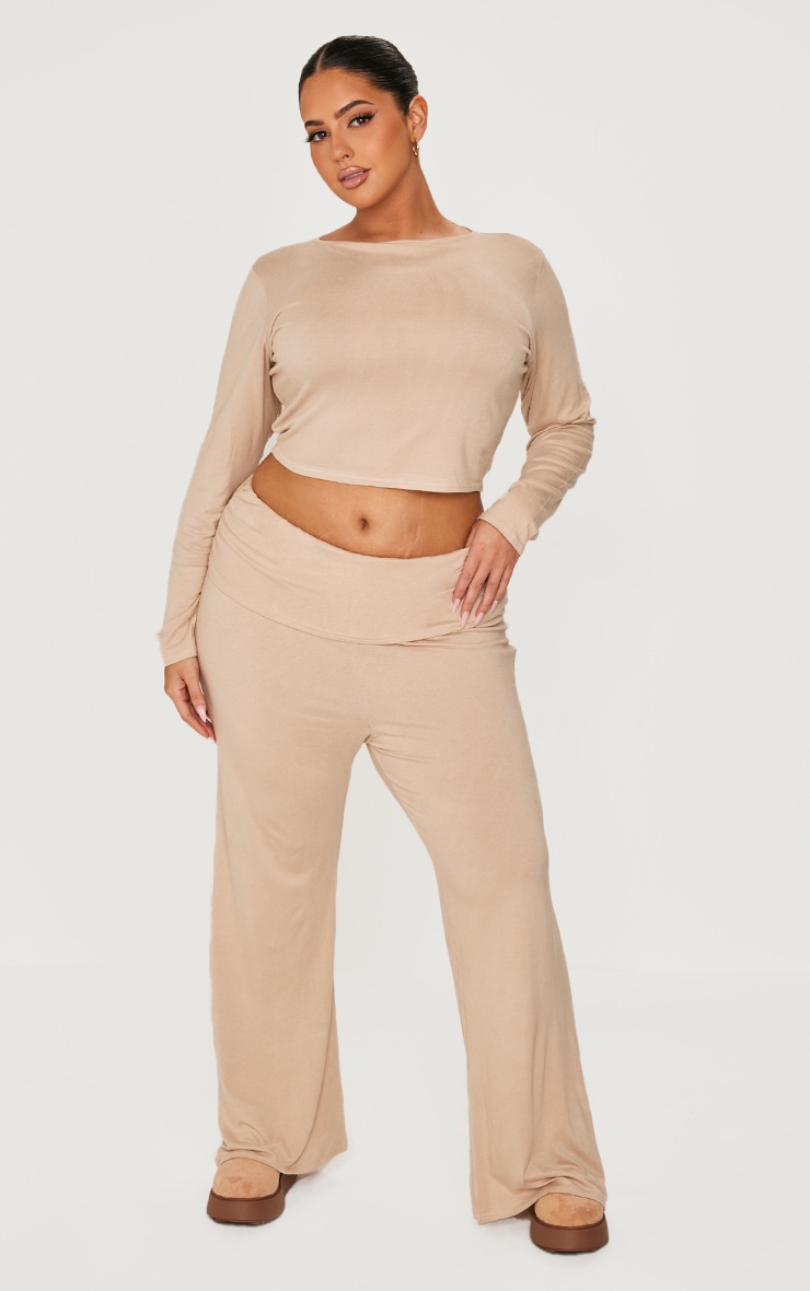 Plus Stone Soft Touch Long Sleeve Top image 3