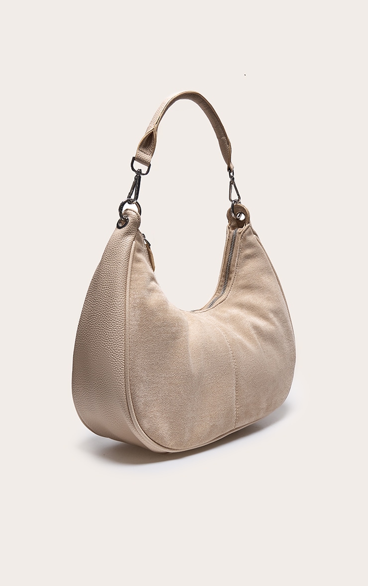 Sac à main oversize incurvé gris image 2