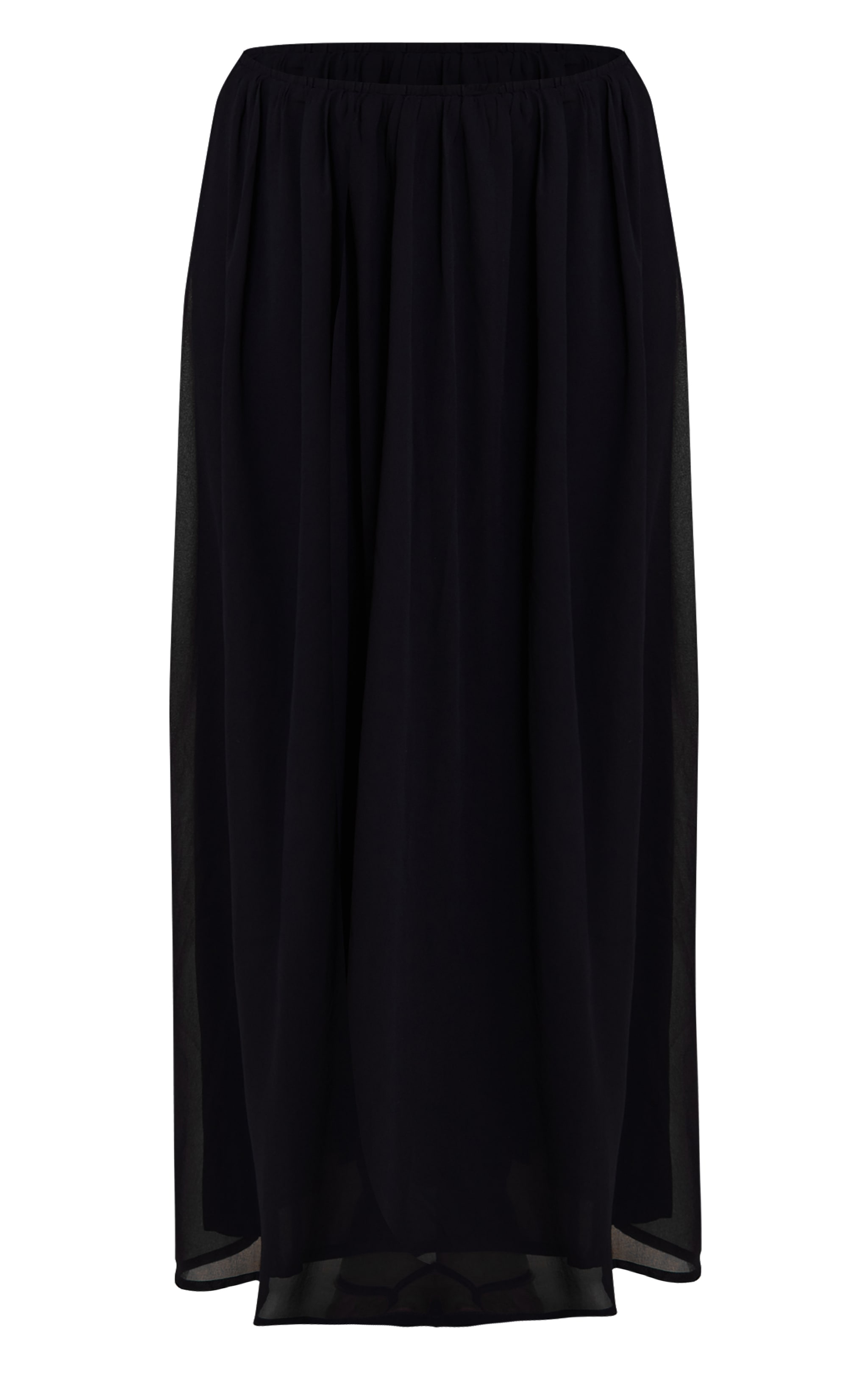 Black Chiffon Floaty Maxi Skirt image 5