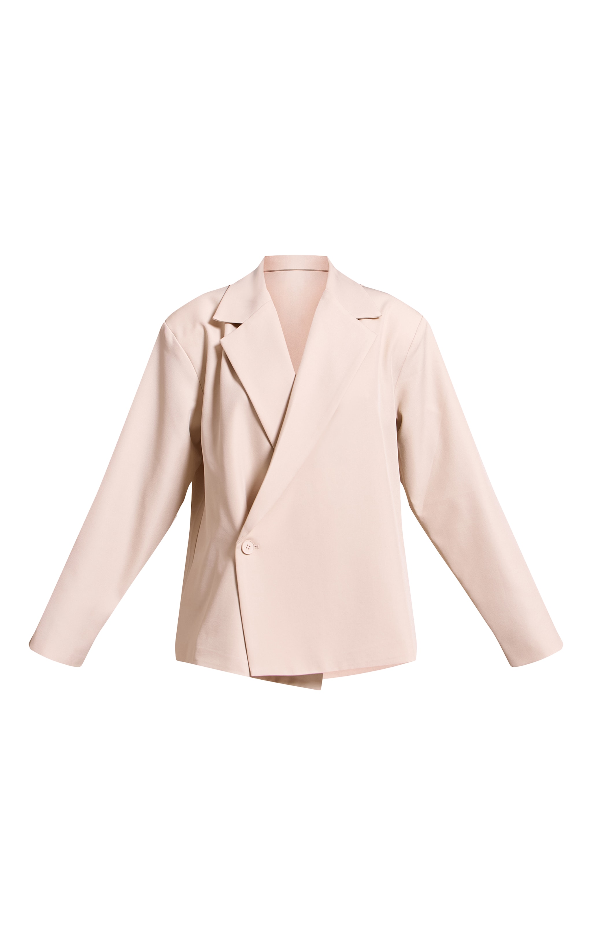 Petite Stone Oversized Boxy Crossover Blazer image 5