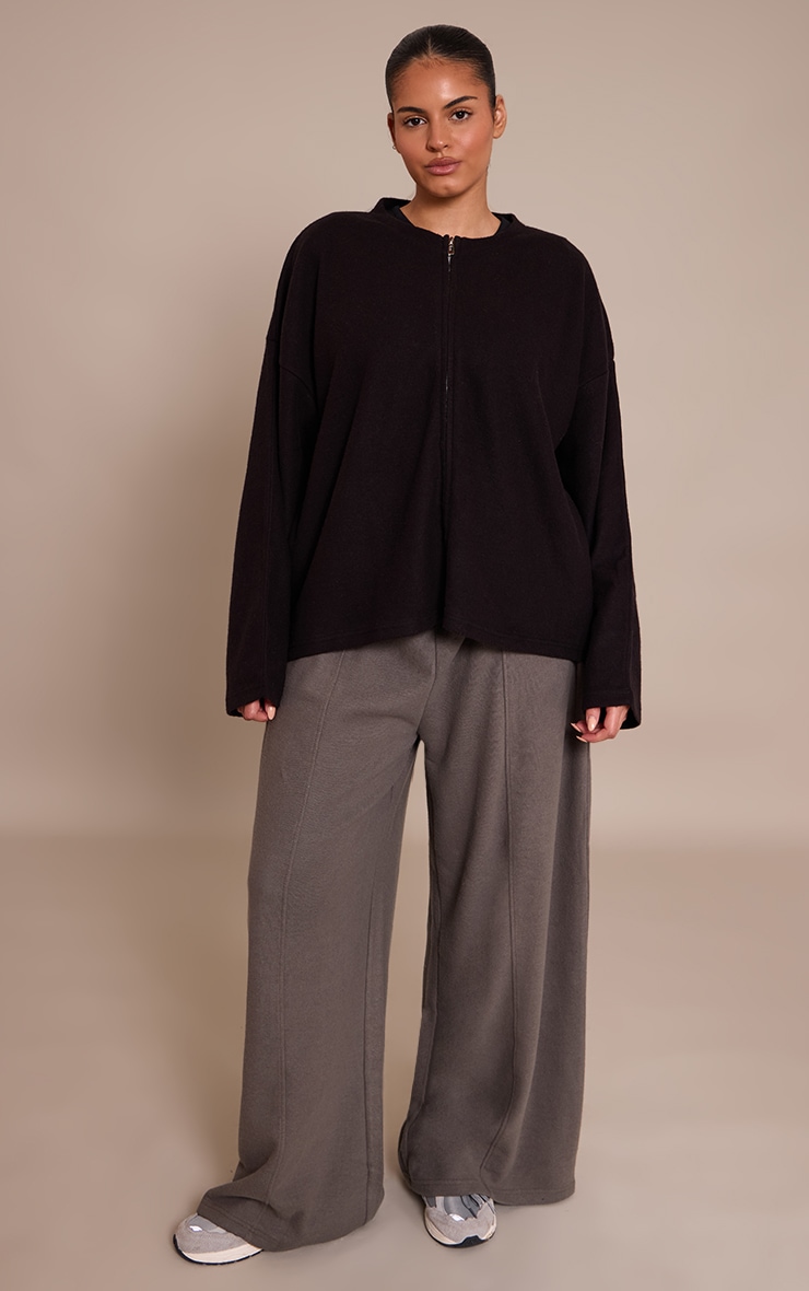 Plus Sweat doux noir à zip image 3