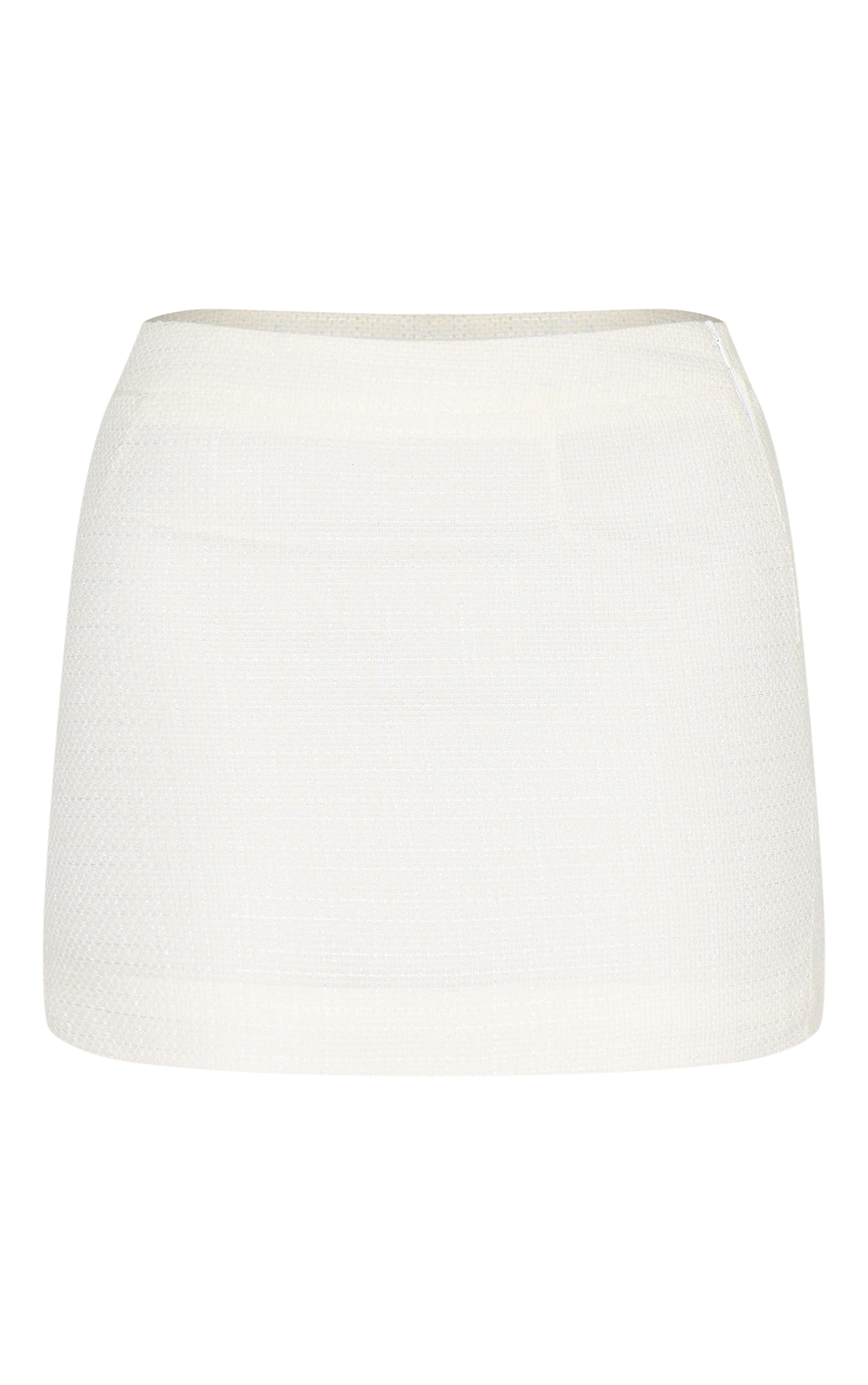 Cream Boucle Mini Skirt image 6