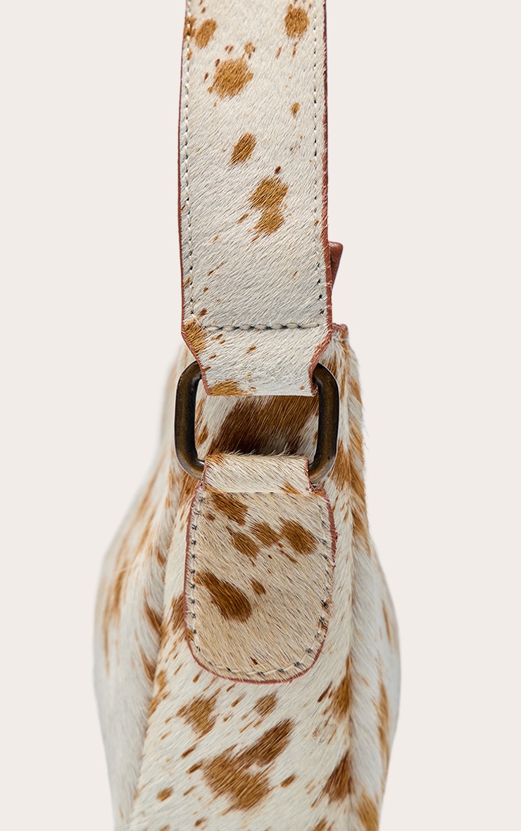 Deer Print Real Leather Shoulder Bag image 5