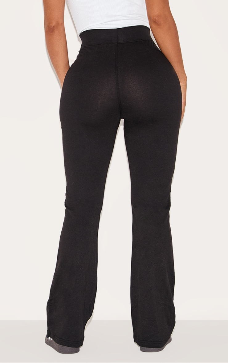 Shape Black Cotton High Waisted Flared Pants image 3