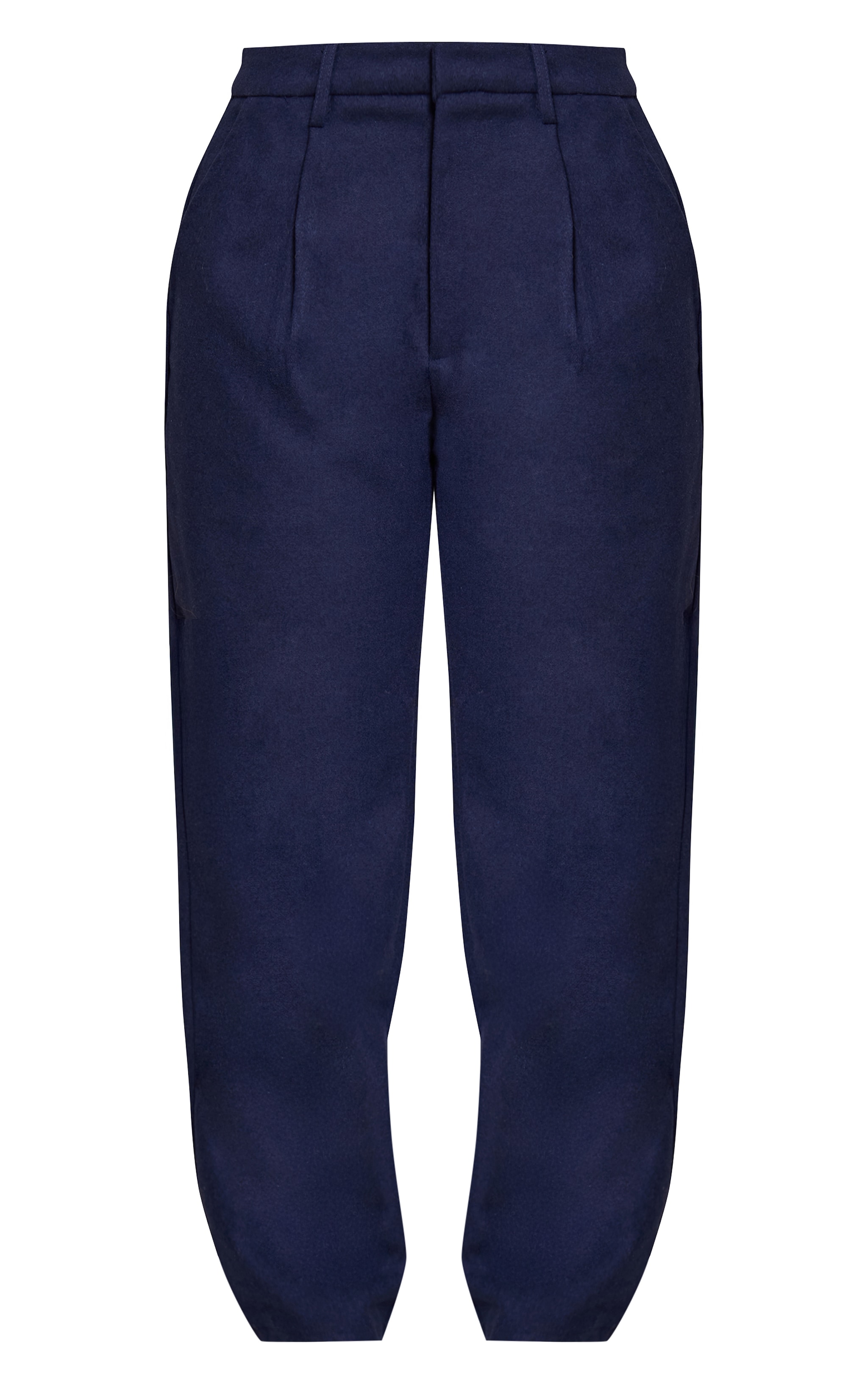 Shape Navy Wool-Look Wide Leg Pants image 5