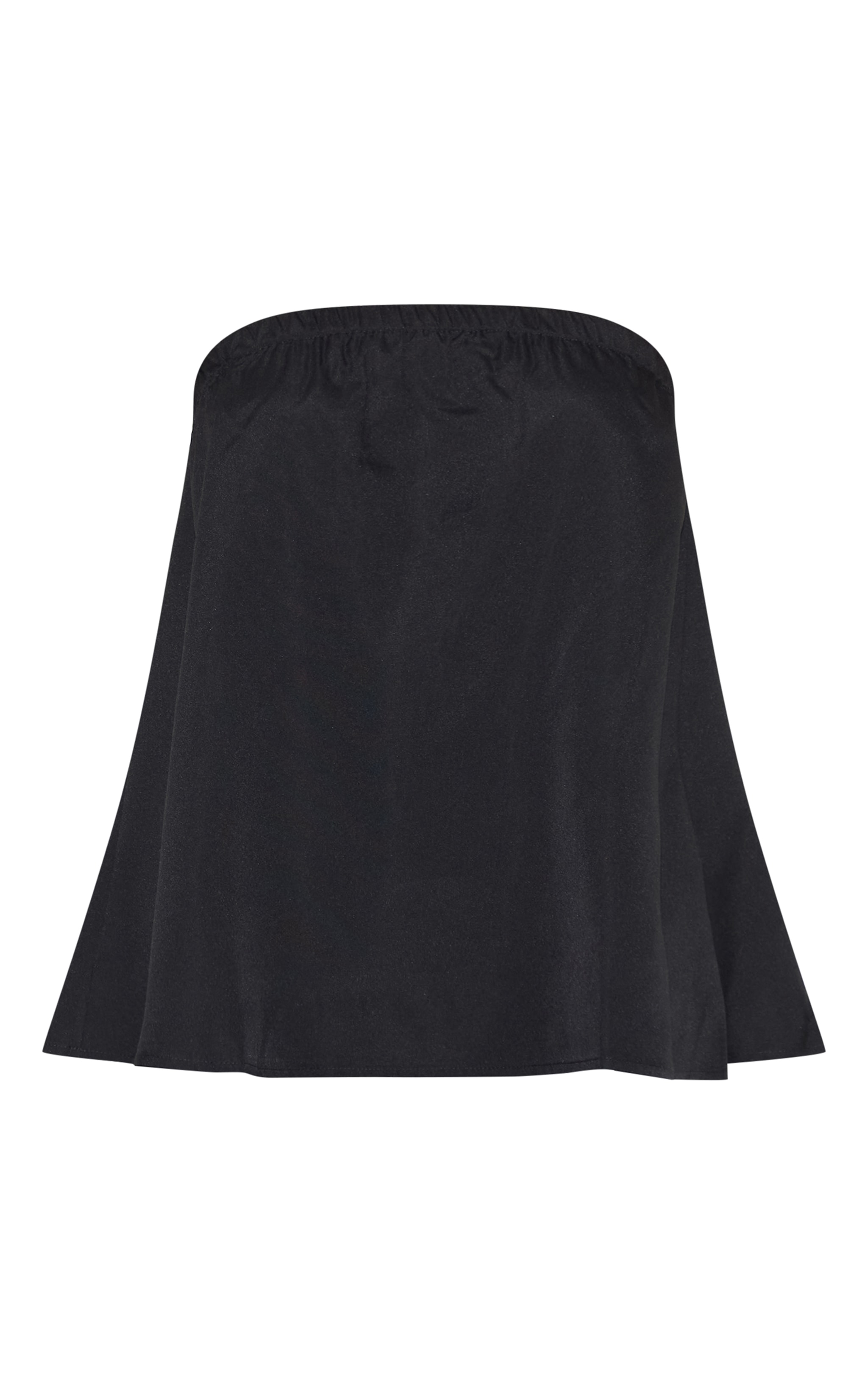 Top bustier long fluide tissé noir image 5