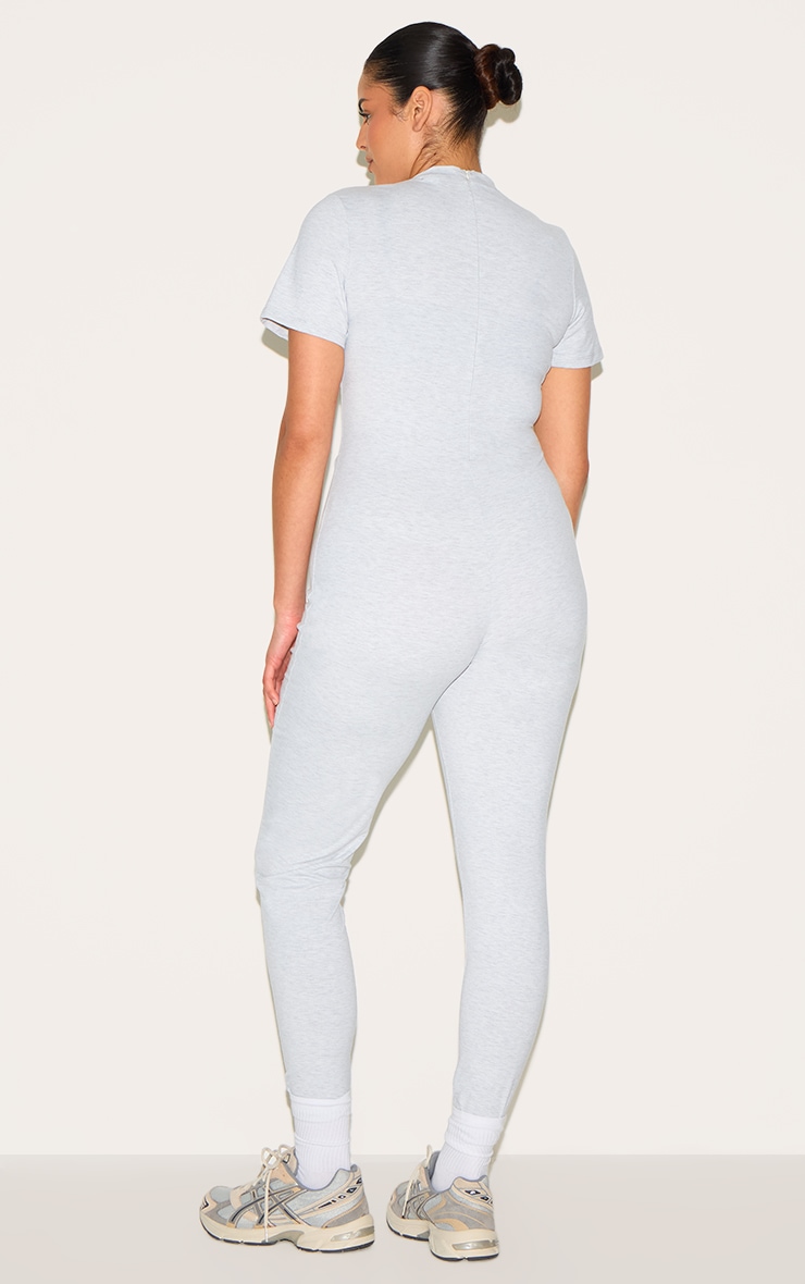 Ash Grey Ultimate Sculpt Short Sleeved Unitard image 7