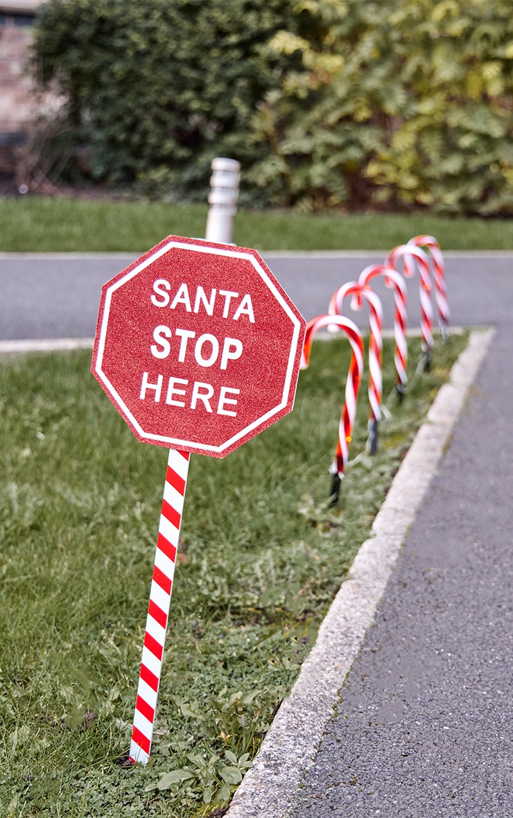 Christmas Santa Stop Here Sign image 2