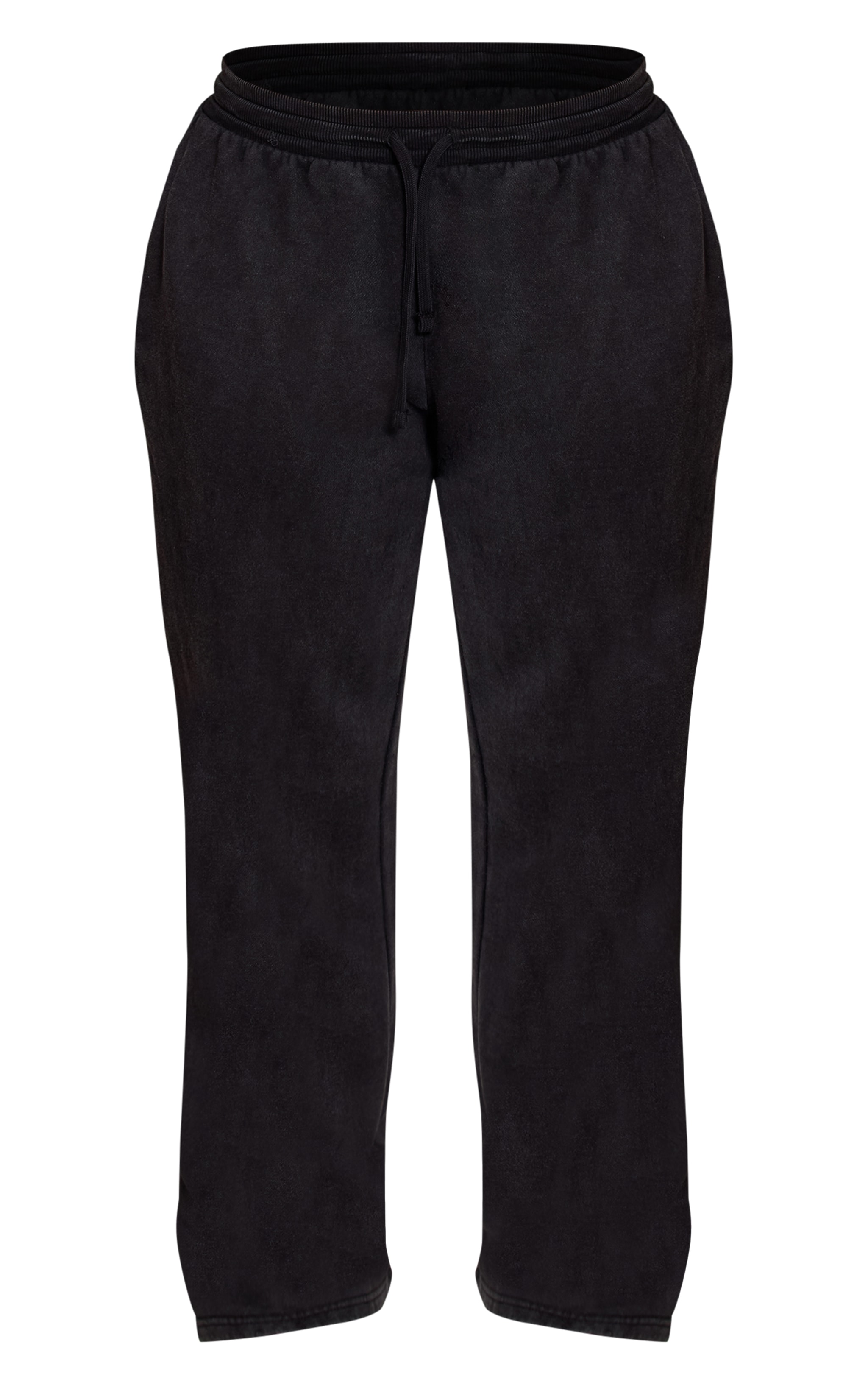Shape Black Washed Tie Front Straight Leg Sweatpants image 5
