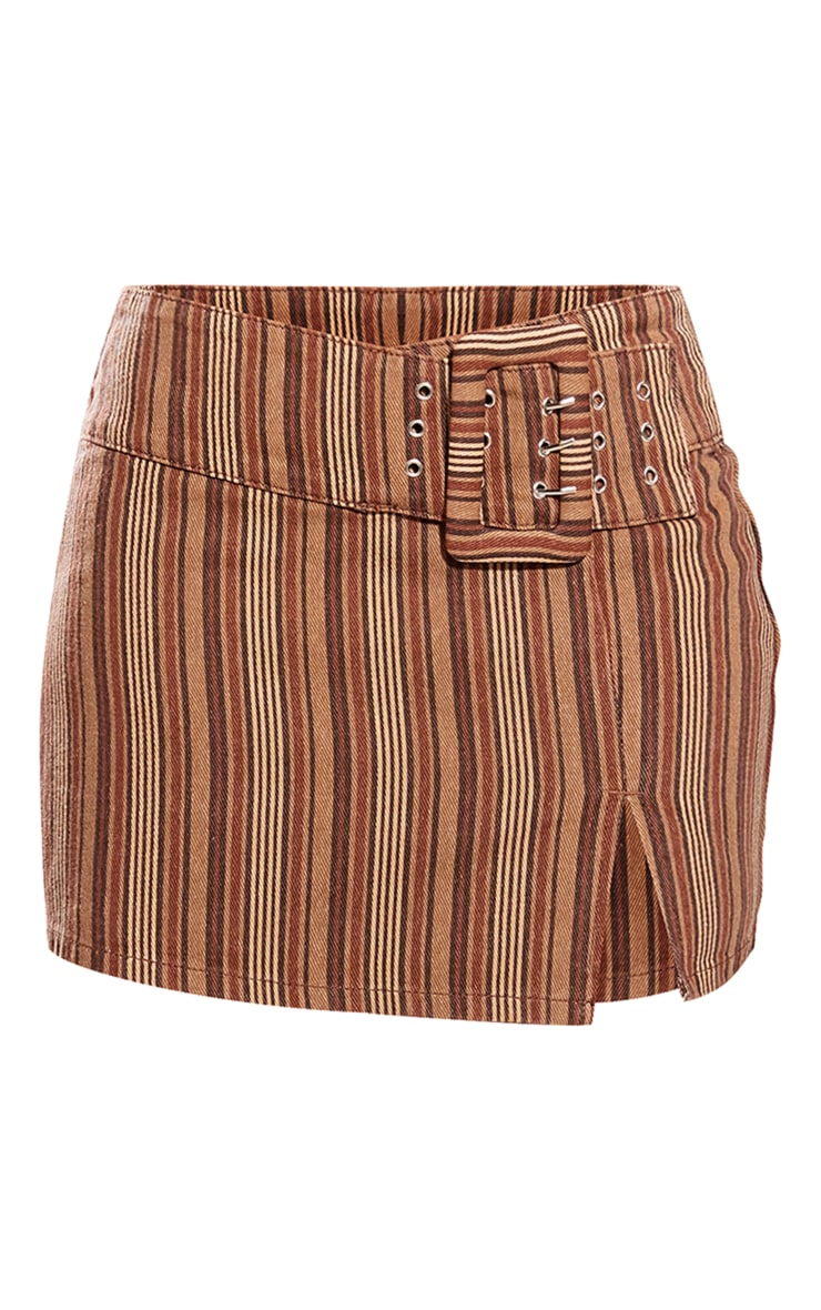 Striped jean skirt on sale