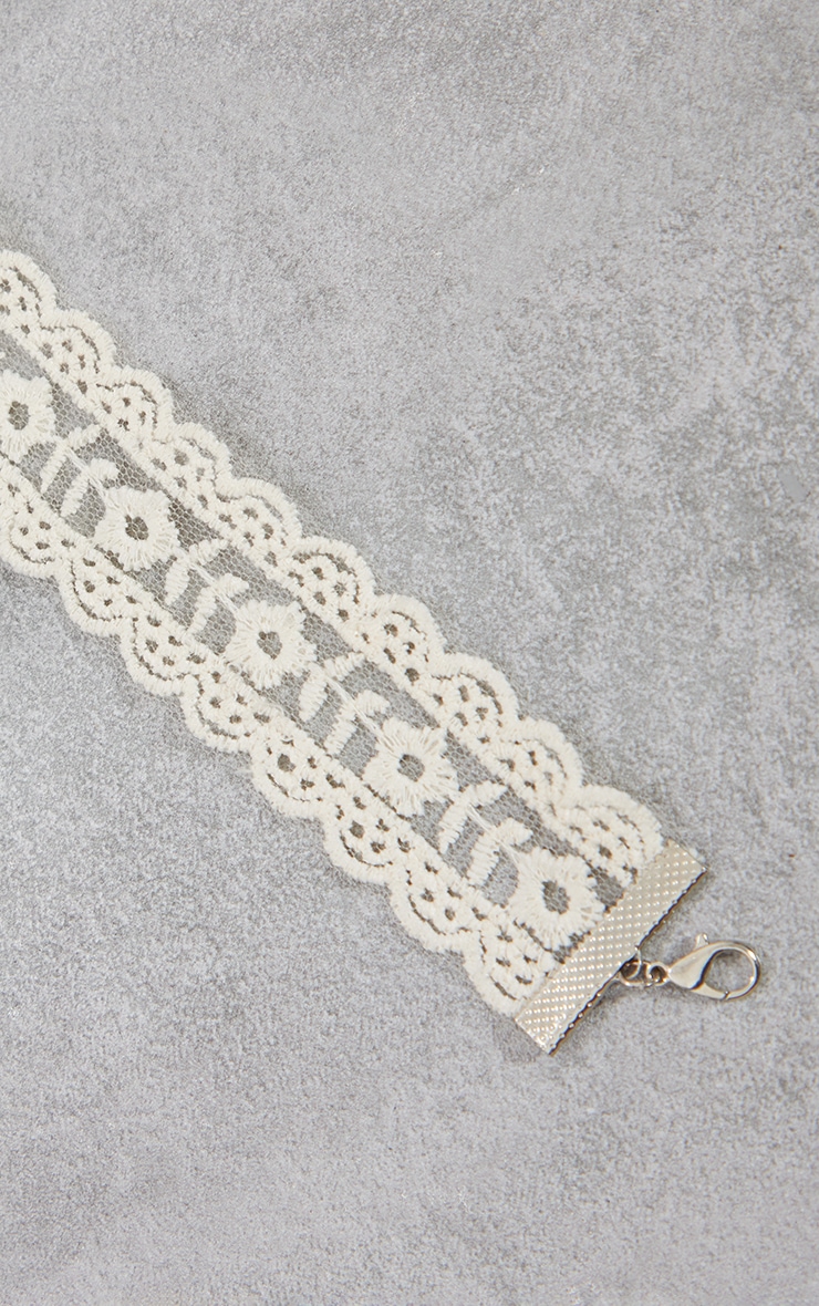 White Lace Choker image 4