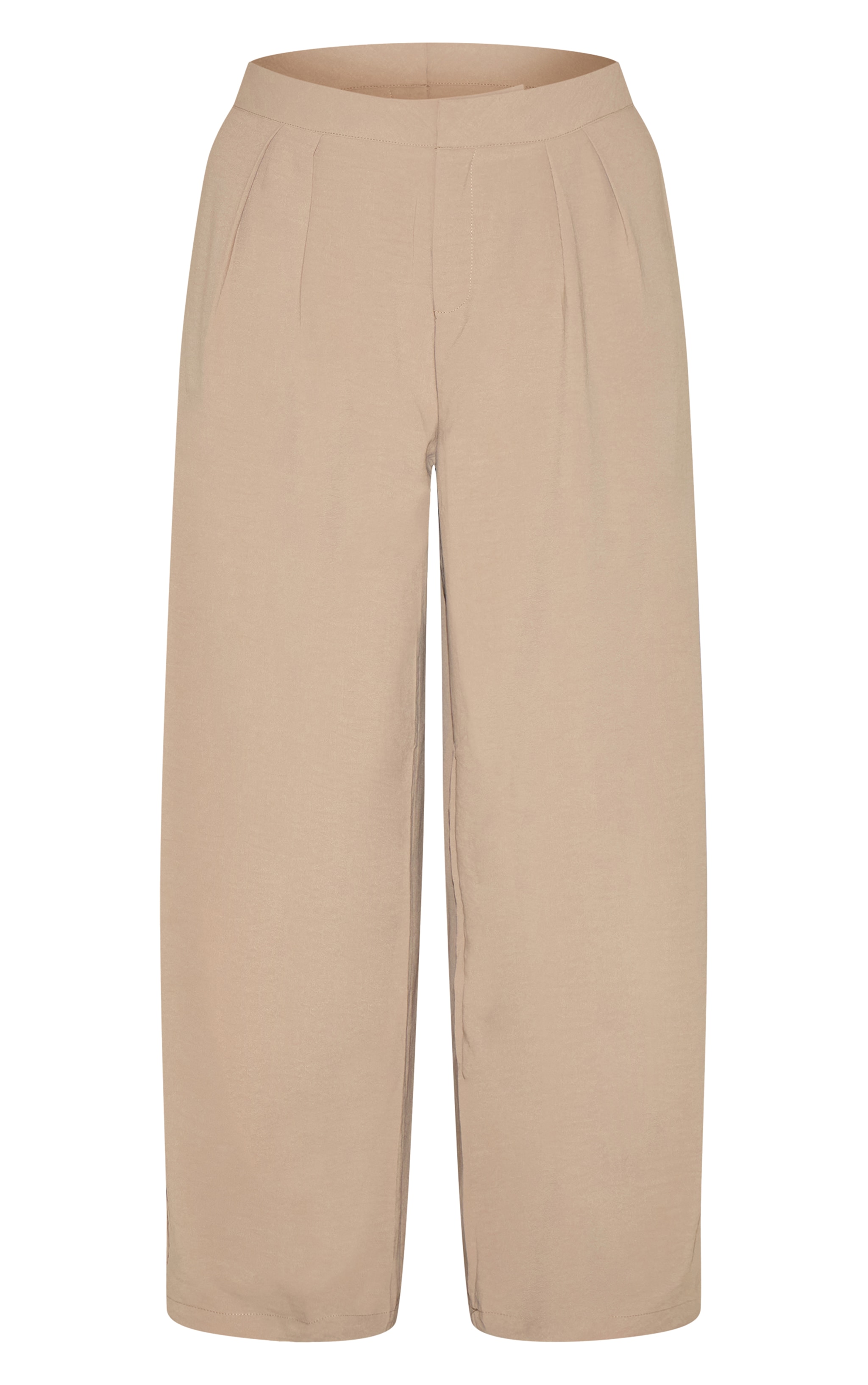Plus Mushroom Floaty Woven Double Pleat Wide Leg Pants image 5