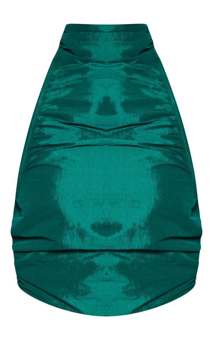 Emerald Green High Shine High Neck Top image 5
