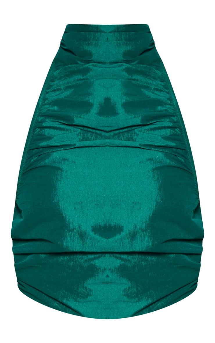 Emerald Green High Shine High Neck Top image 5