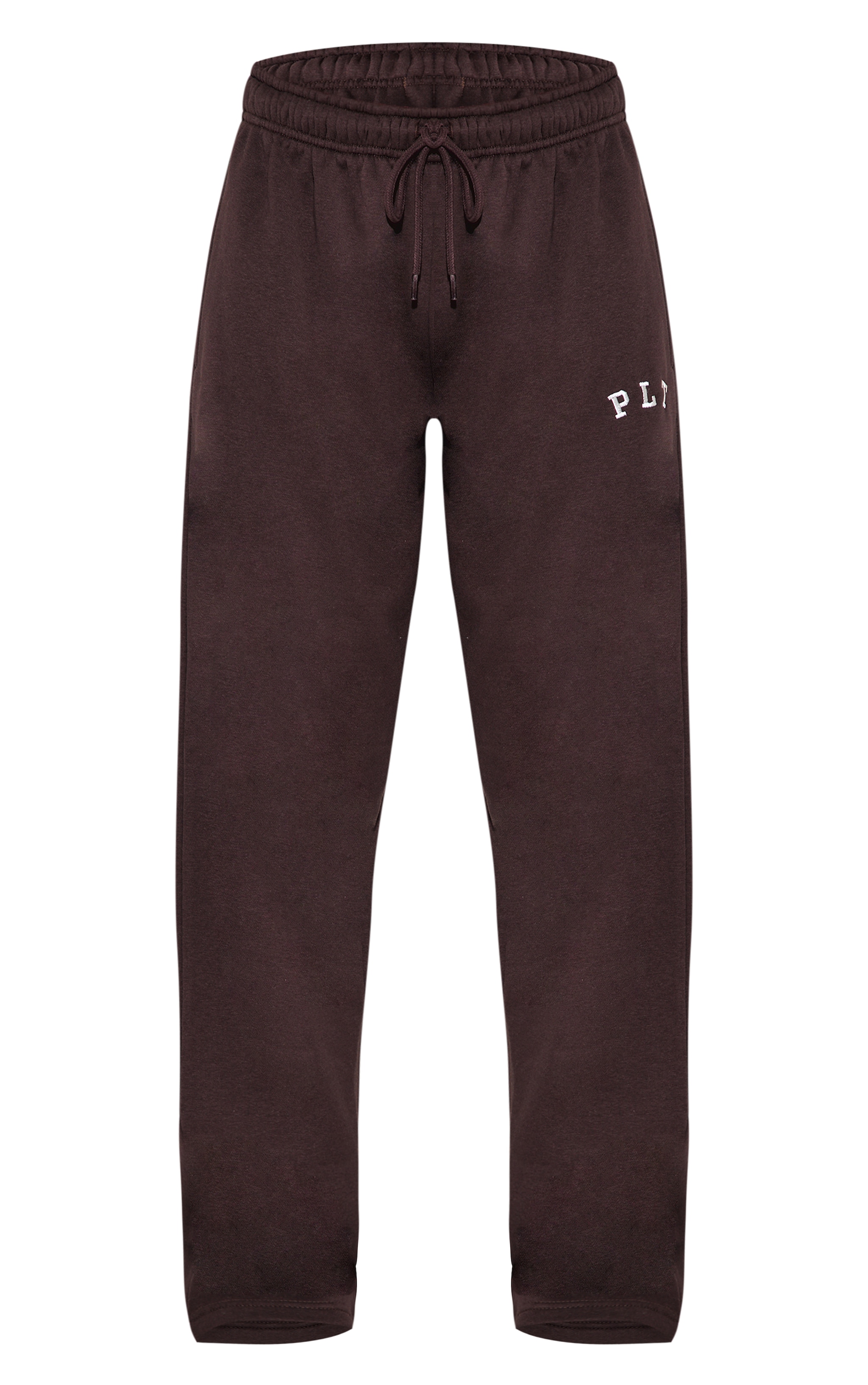 PRETTYLITTLETHING Chocolate Logo Print Oversized Wide Leg Sweatpants image 5