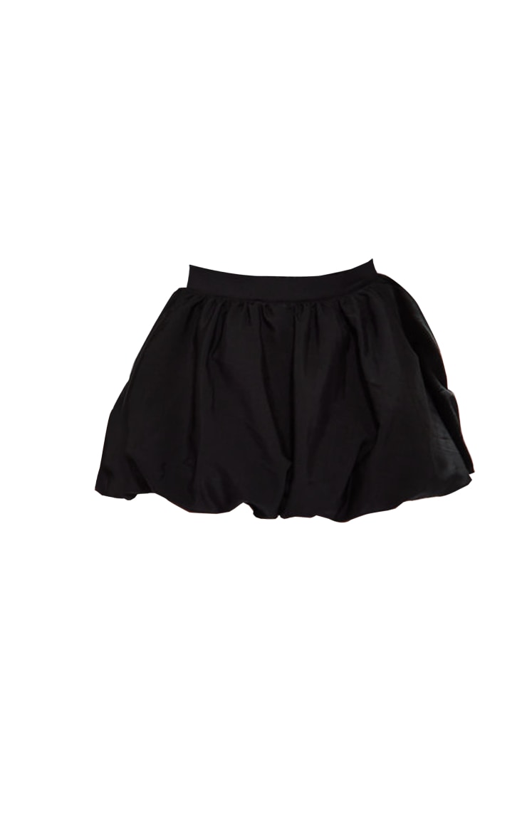 Black Parachute Cargo Puffball Mini Skirt image 2