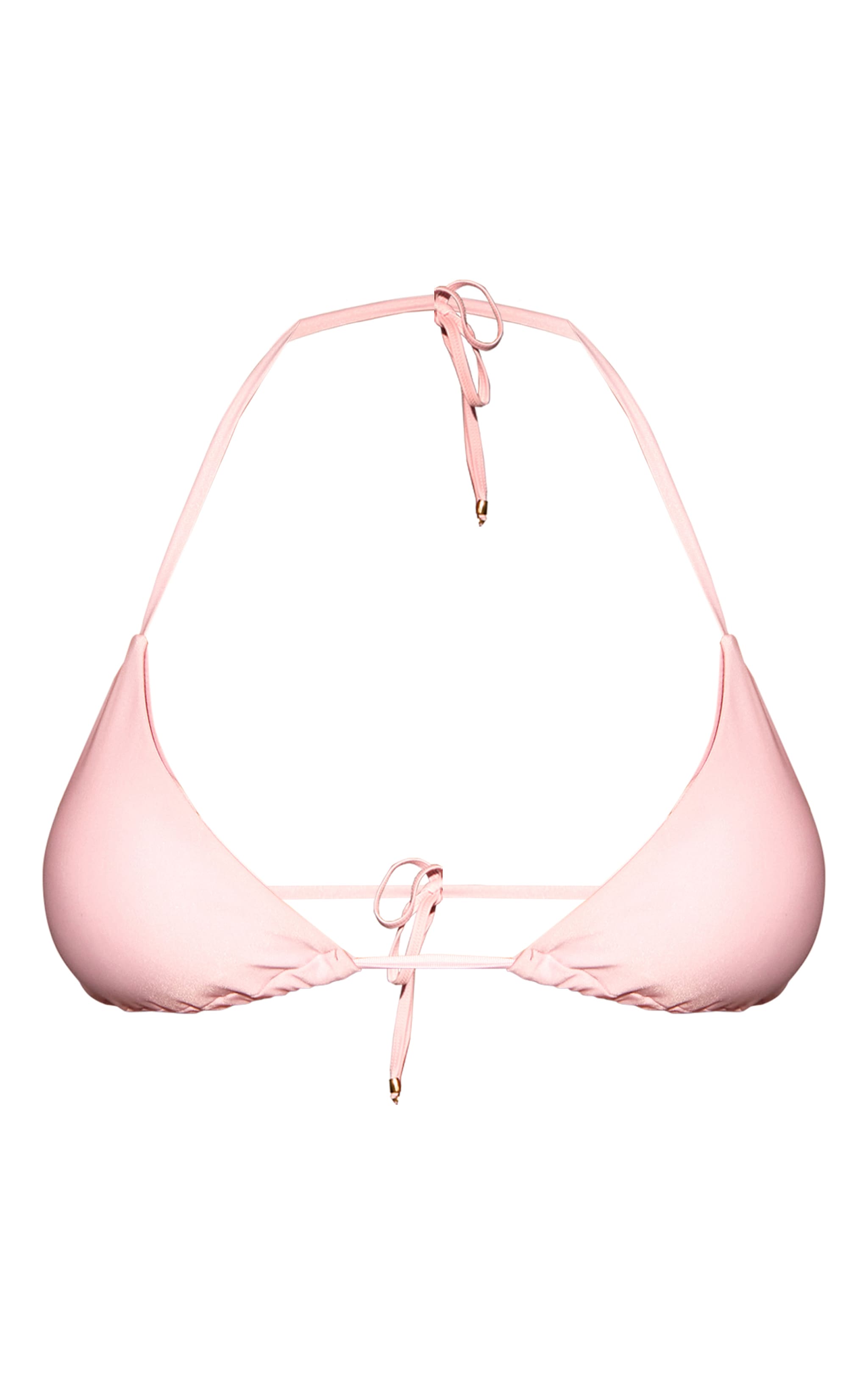 Pink Basic Triangle Bikini Top image 5