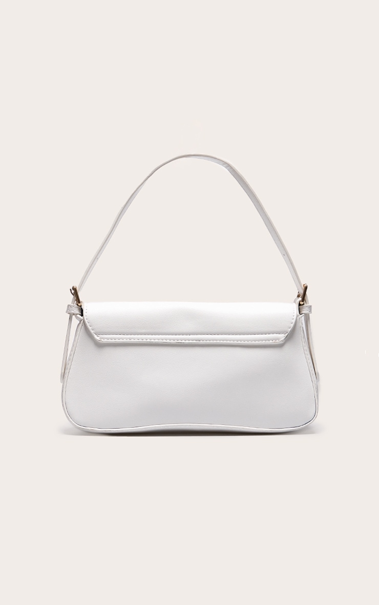 White Envelope Shoulder Bag image 3