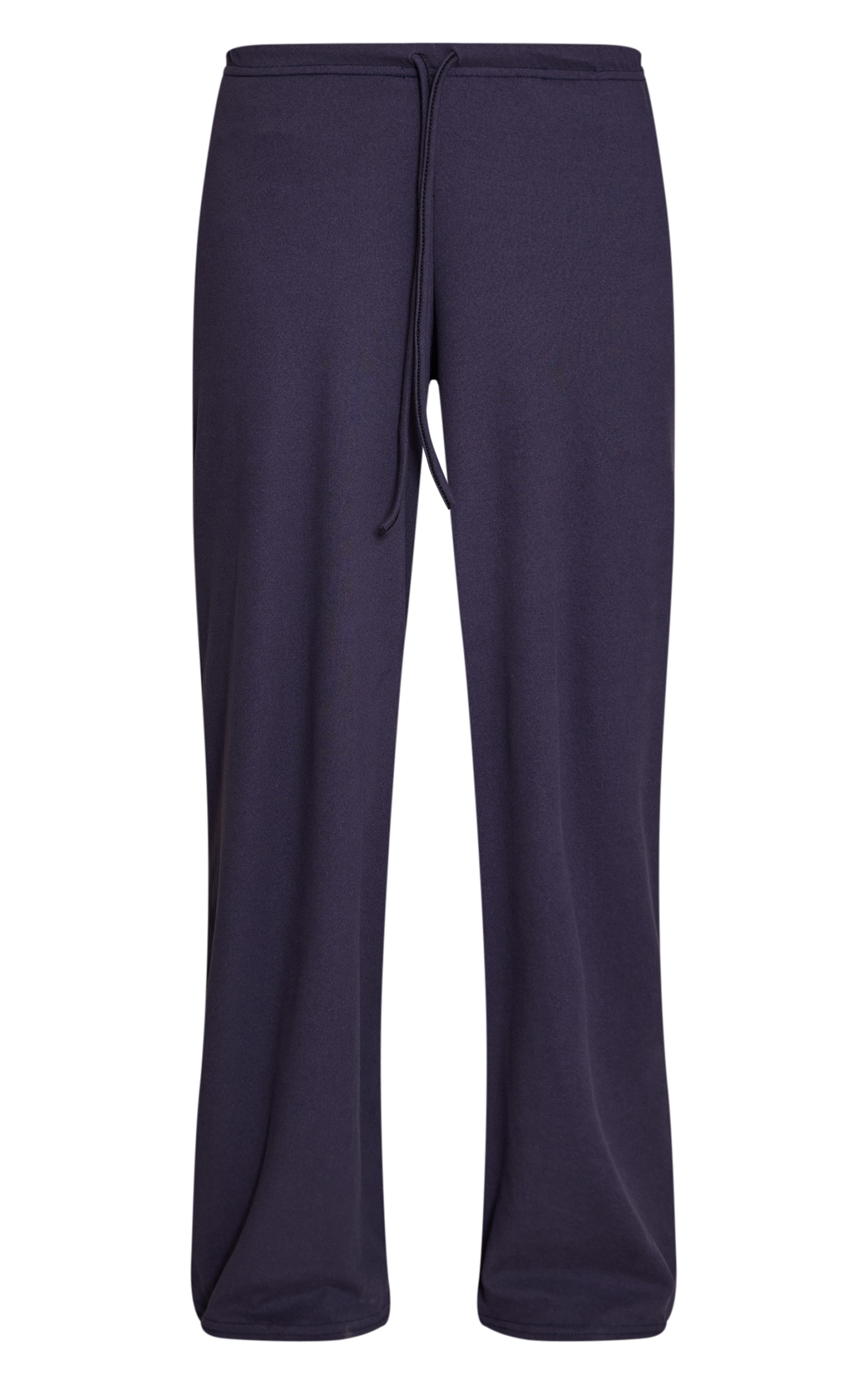 Navy Soft Touch Tie Waist Casual Trousers image 5
