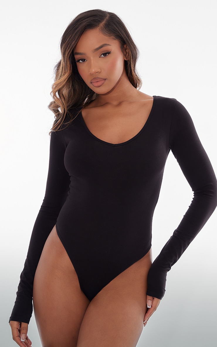 Basic black bodysuit new arrivals