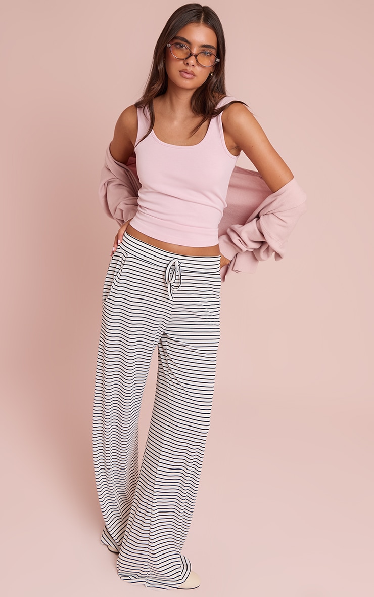 Baby Pink Premium Soft Touch Scoop Neck Vest Top image 3