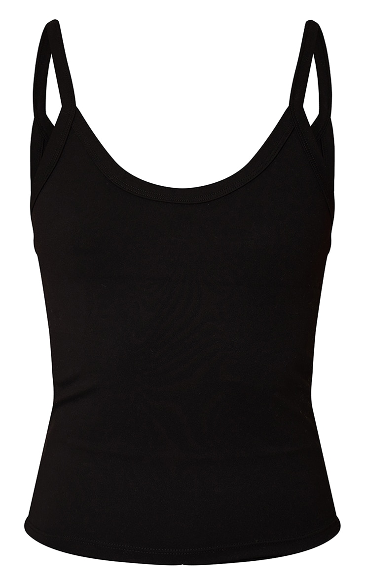 Black Ultimate Sculpt Strappy Gym Vest image 5