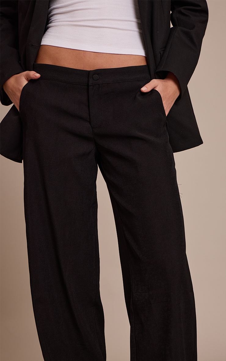 Black Heavy Weight Woven Pants image 4