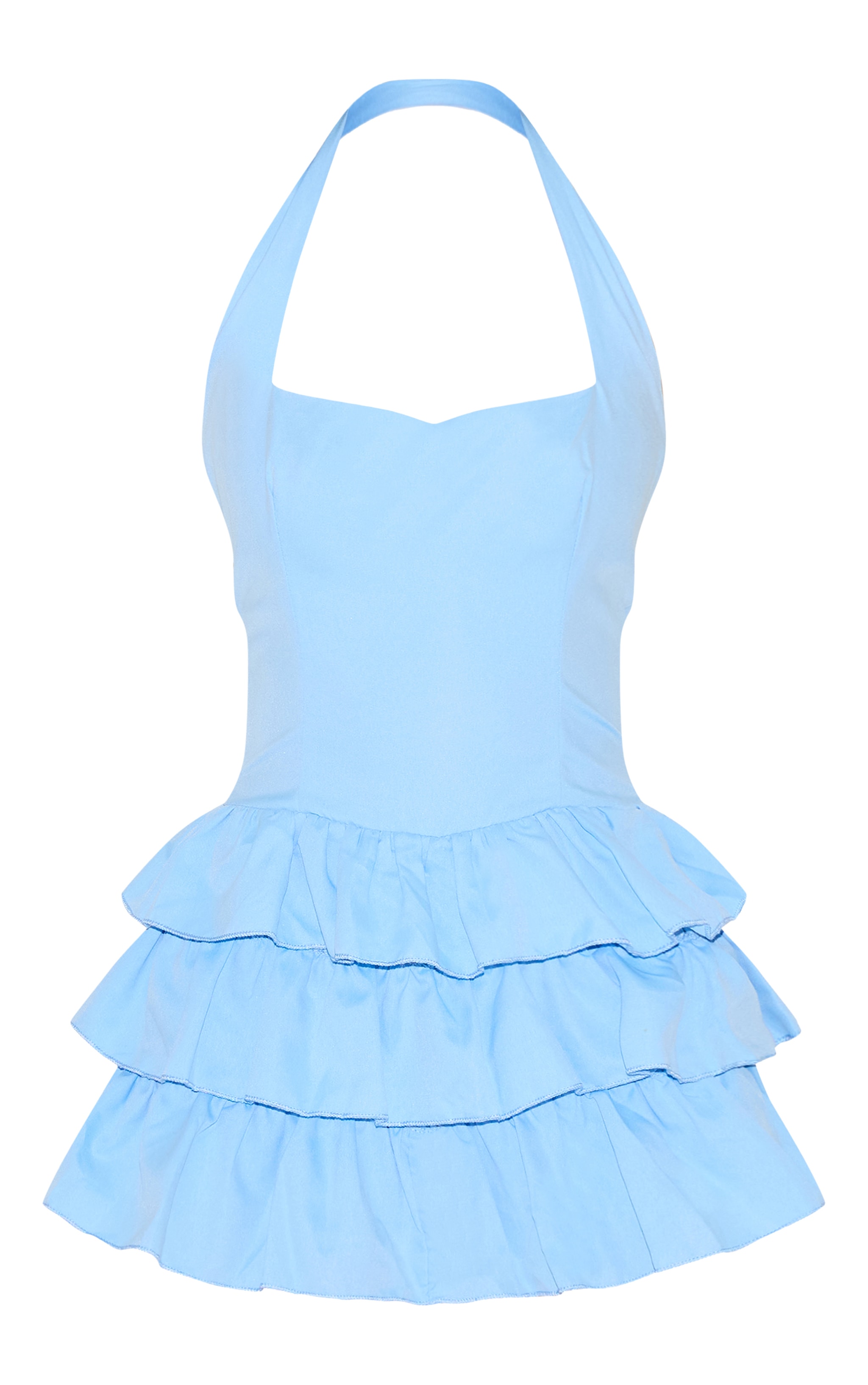 Sky Blue Rara Halter Neck Skort Romper image 5