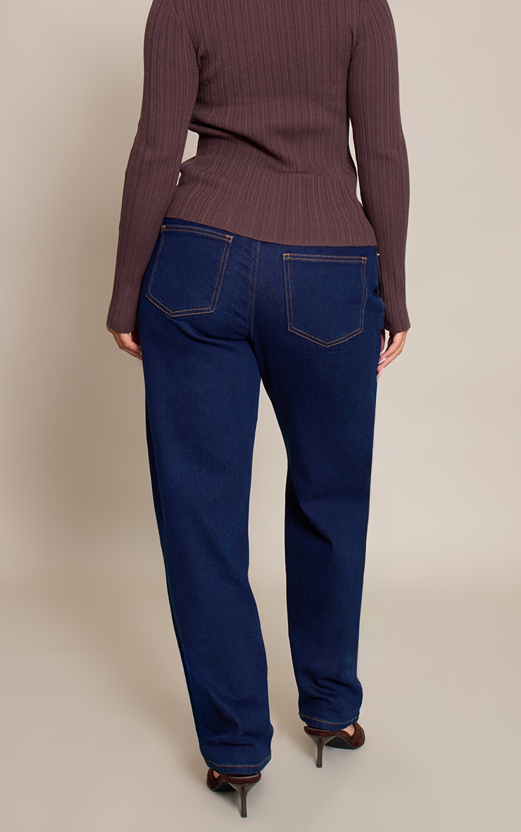 Shape Indigo Seam Detail Cargo Barrell Denim Jeans image 3