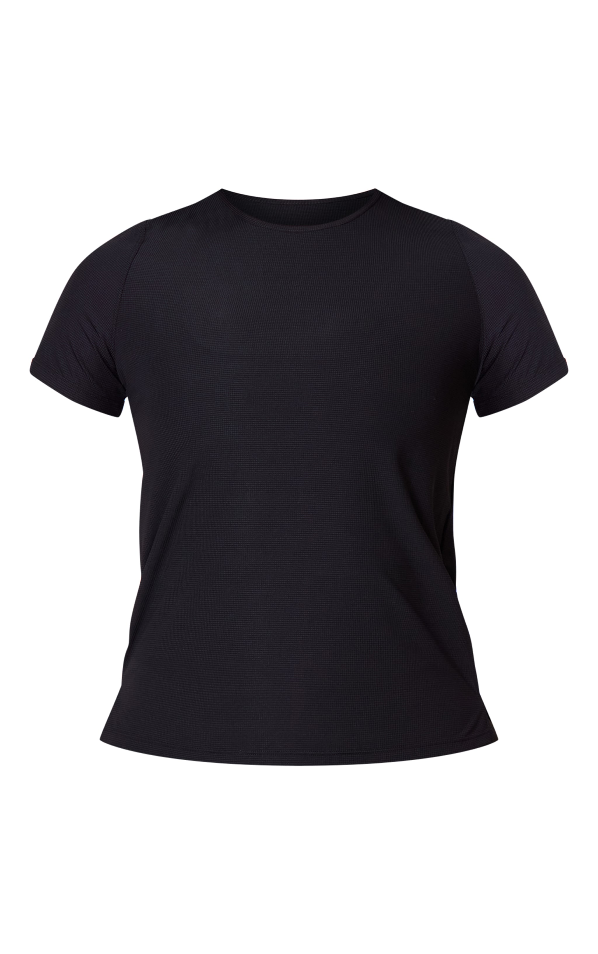 PLT RUN Black Short Sleeve Airtex Top image 5