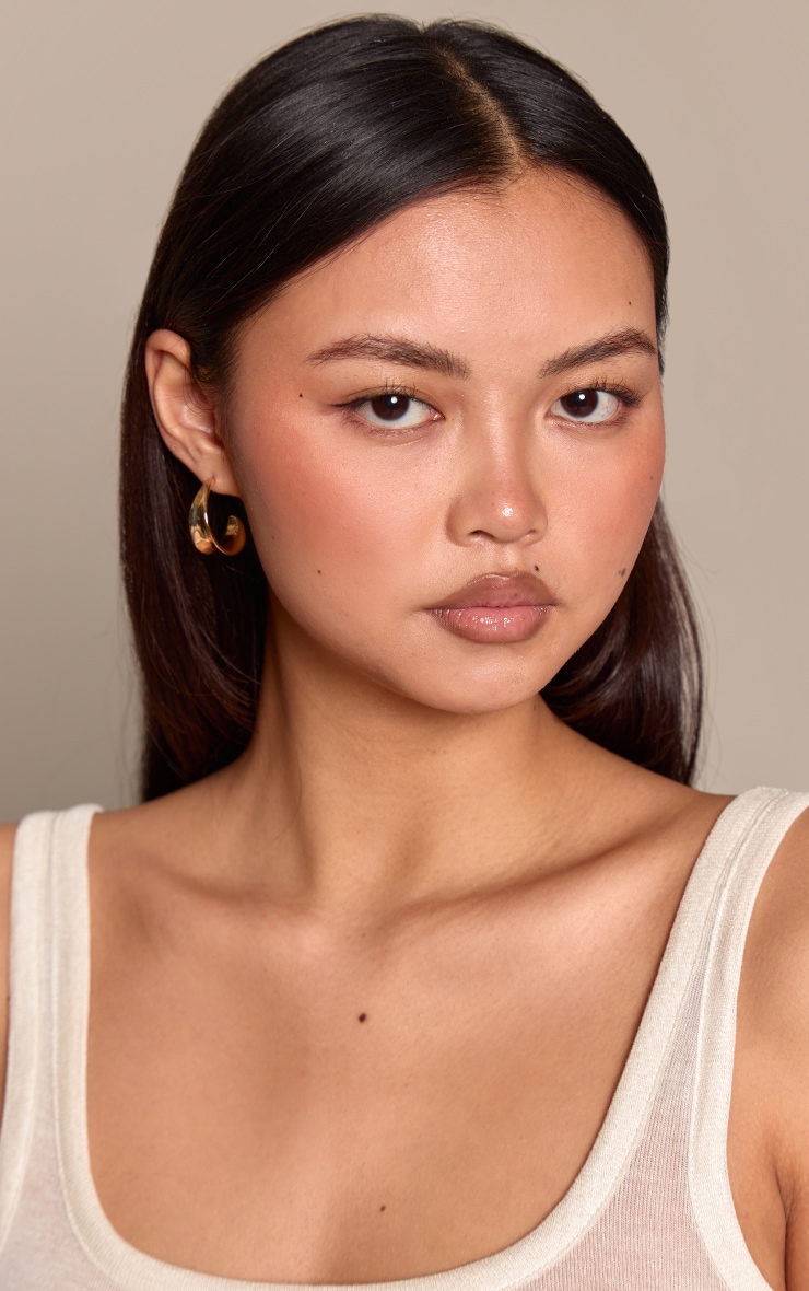 Gold Smooth Sleek Hoop Multipack Earrings image 1