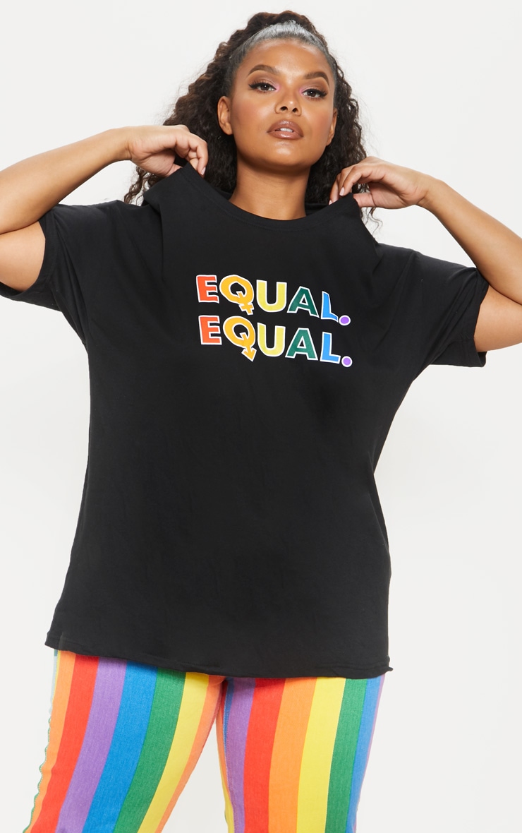 Plus Black EQUAL T-Shirt image 4