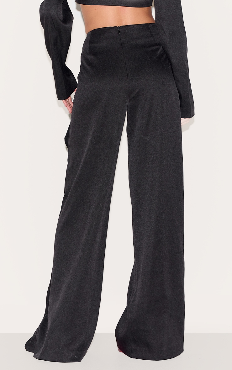 Black Twist Detail Pants image 3