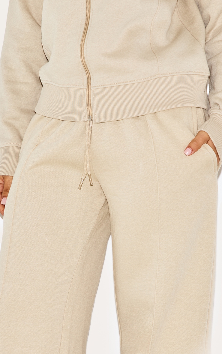 Petite Pebble Seam Detail Straight Leg Sweatpants image 4