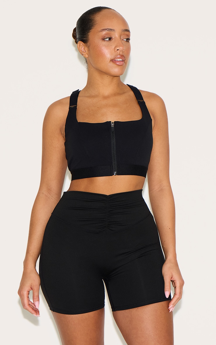 Shape Black Active Ruched Highwaisted Biker Shorts image 4